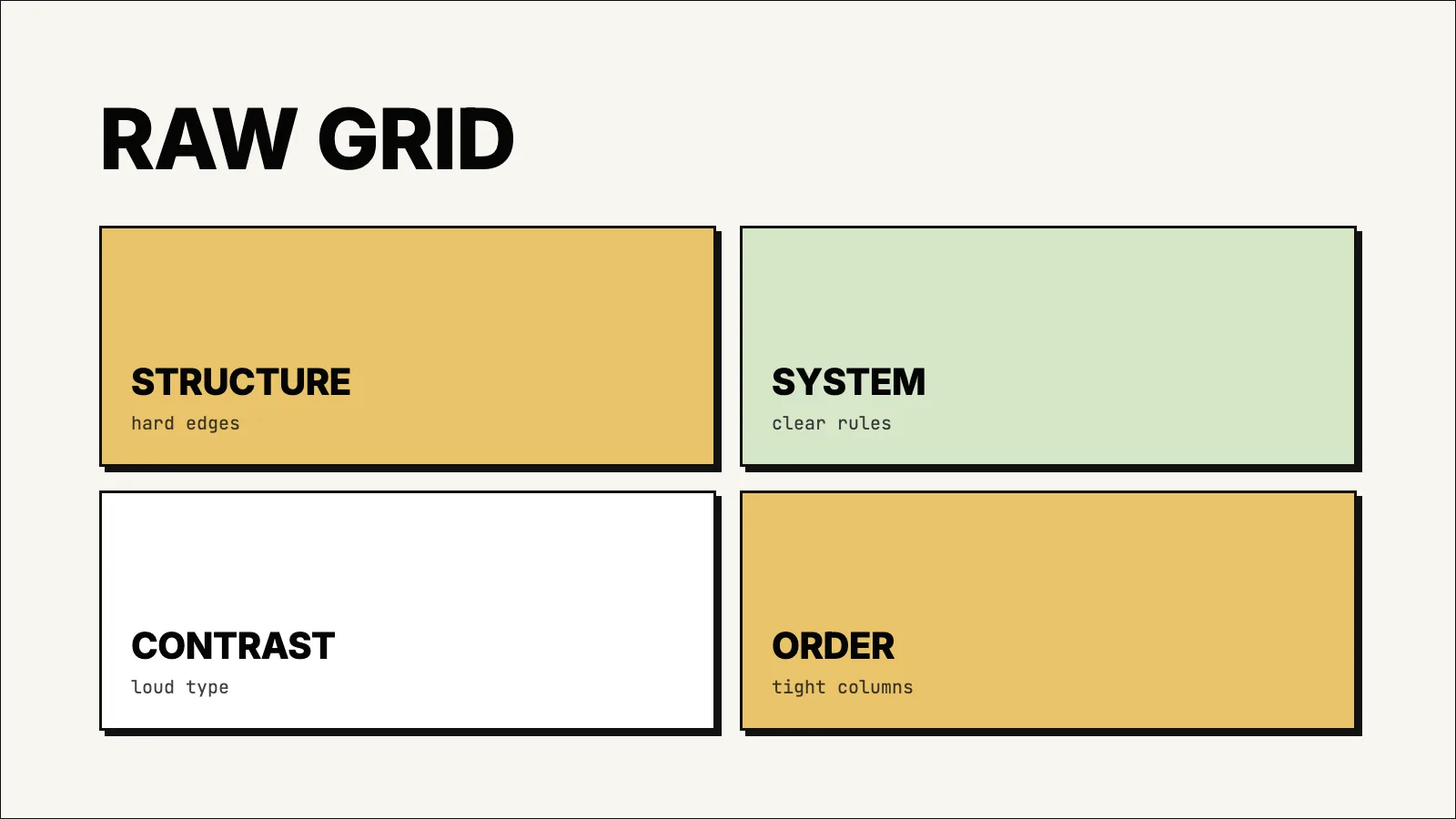 Hardline Grid presentation theme slide preview