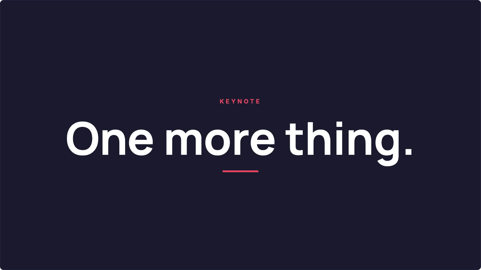 Midnight Minimal presentation theme slide preview