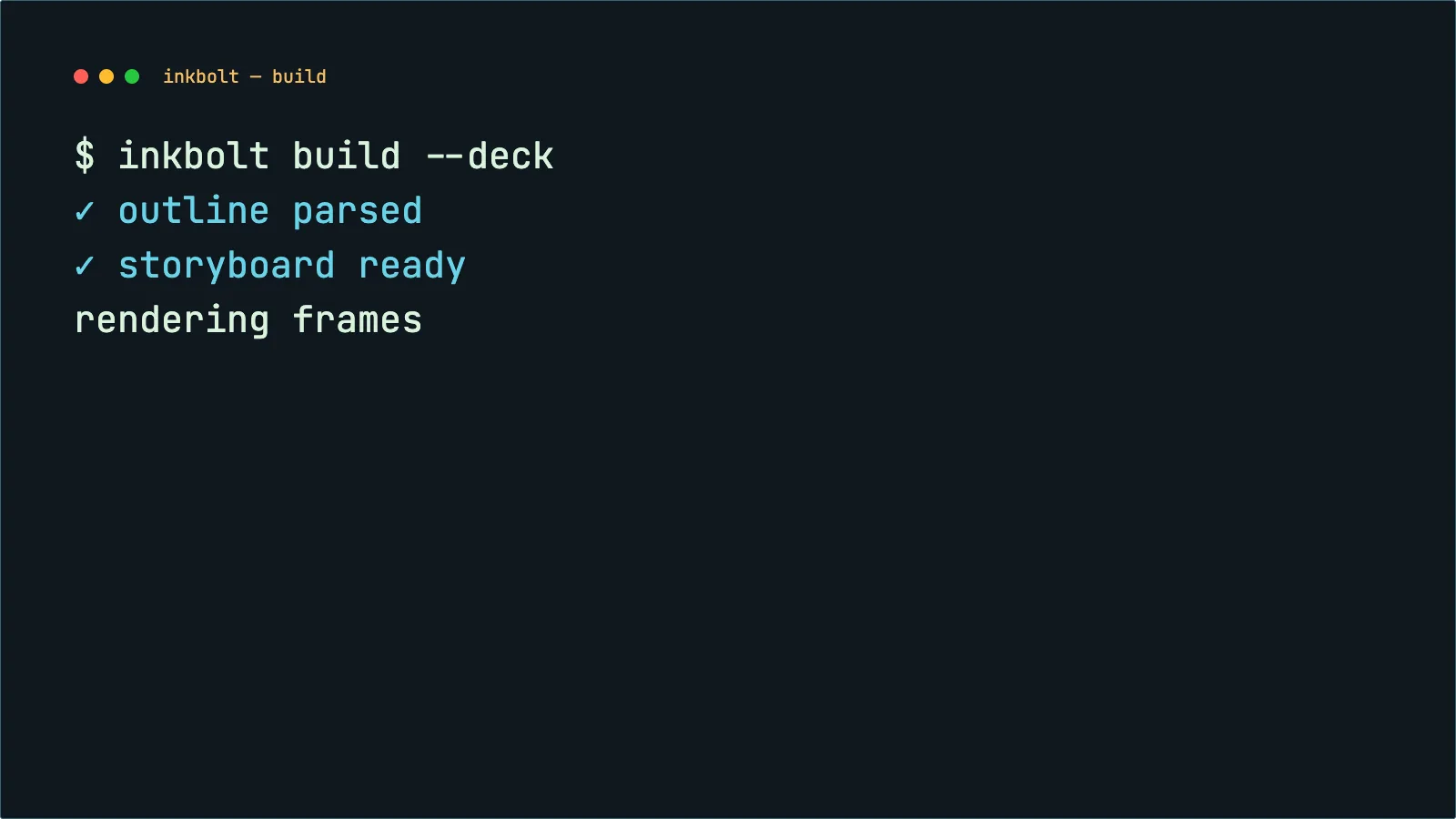 Retro Terminal presentation theme slide preview